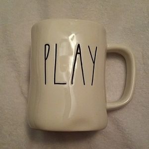 Rae Dunn large letter Play mug